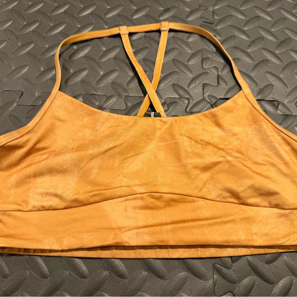 PRANA - Wander Often Bra (2), Blue and Gold, size Medium